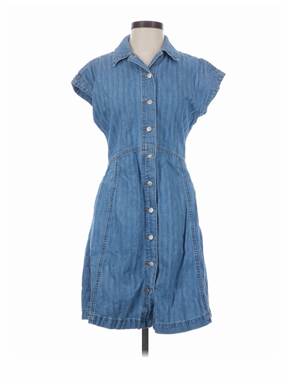 Universal Thread Light Blue Denim Midi Dress